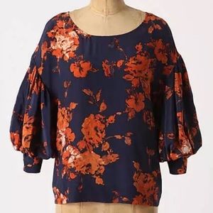 Anthropologie Odille silk blouse